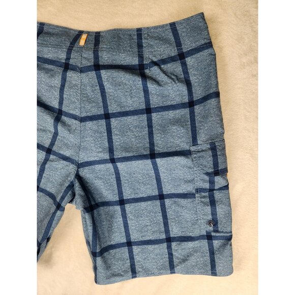 Quiksilver Boardshorts Mens 38 Blue Hybrid Swim Trunks Bathing Suit Waterman - Picture 9 of 13